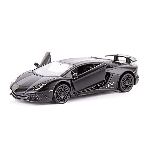 1:36 Lamborghini Aventador LP750-4 SV Model Car Diecast Toy Kid Gift Matte Black